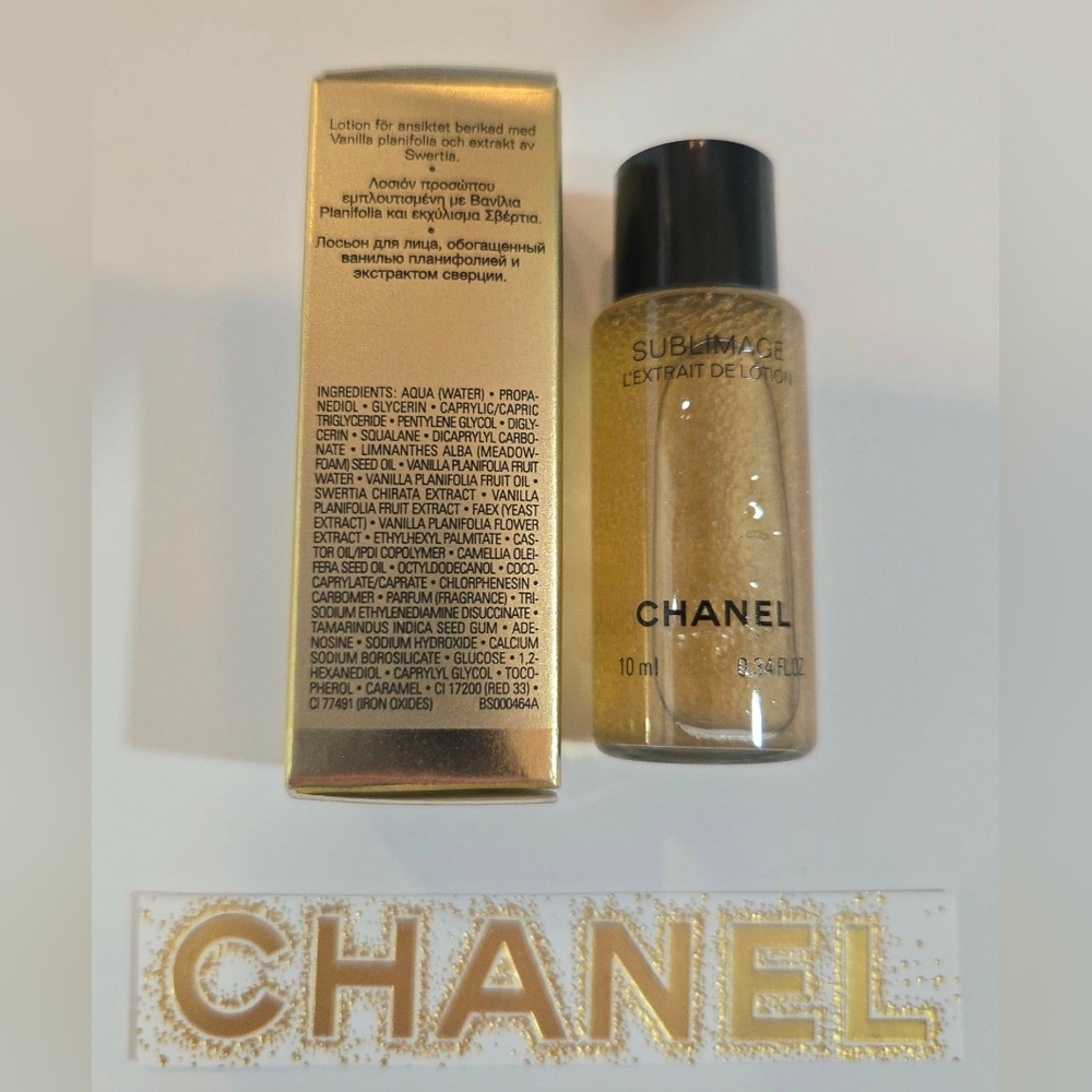 2xCHANEL SUBLIMAGE L'EXTRAIT DE LOTION each 10ml/0.34oz Lotion Visage New - Picture 5 of 8
